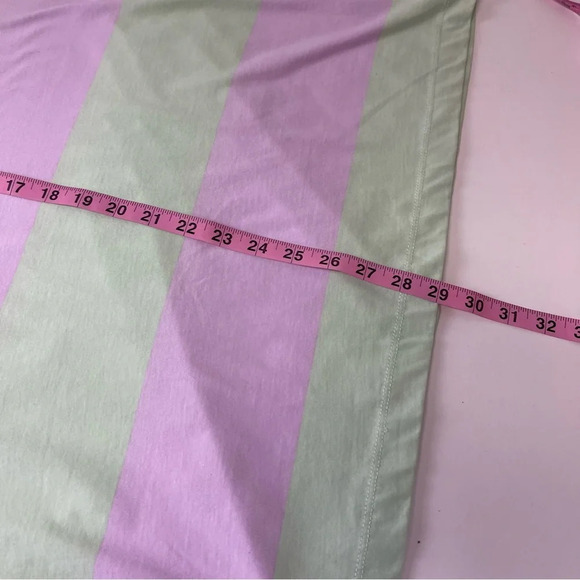 ASOS Design Shirt Womens Medium Purple Green Striped Short Sleeve Tee Tshirt - Picture 10 of 10